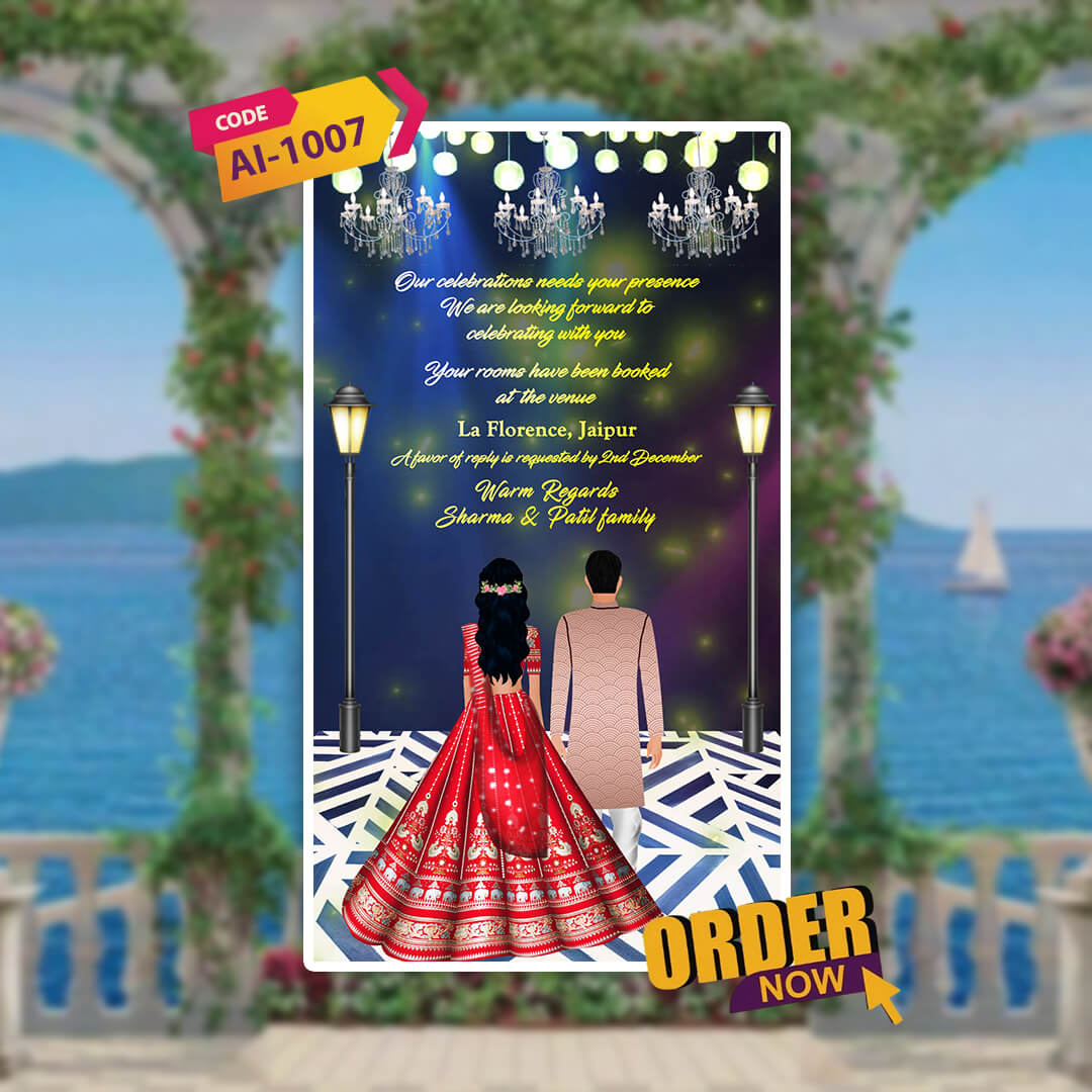 Wedding Video Invitation | Shadi Invitation | AI-1007
