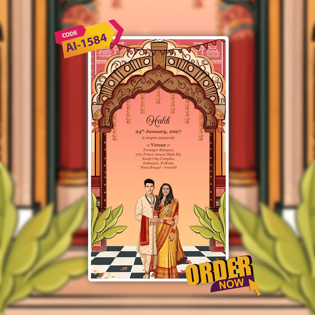 Bengali Wedding Invitation Video | Digital Video Invitation | AI-1584