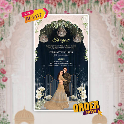 Gujarati Wedding Invitation Video | Custom |  AI-1417
