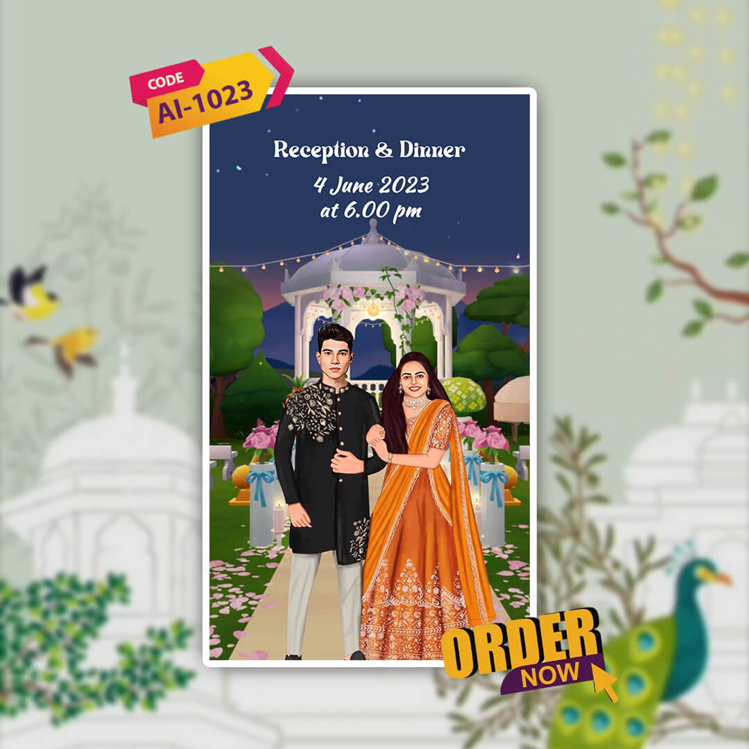 Wedding Video Invitation | Romantic | AI-1023