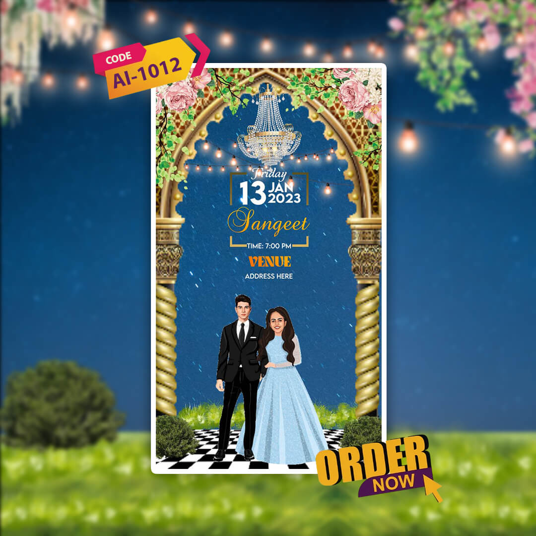 Wedding Video Invitation | Nikah, Shaadi & Reception| AI-1012