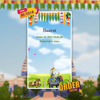 Wedding Video Invitation | Night-Themed | AI-1018