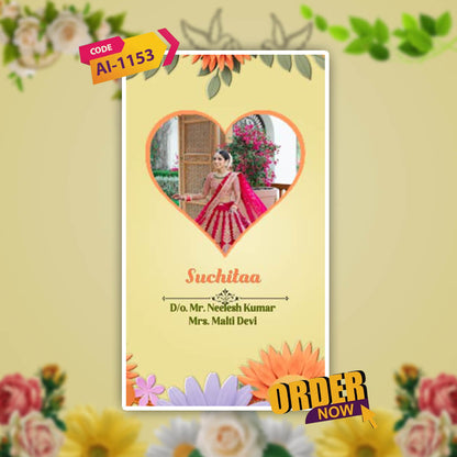 Engagement & Ring Ceremony Video Invitation | Cheerful | AI-1153