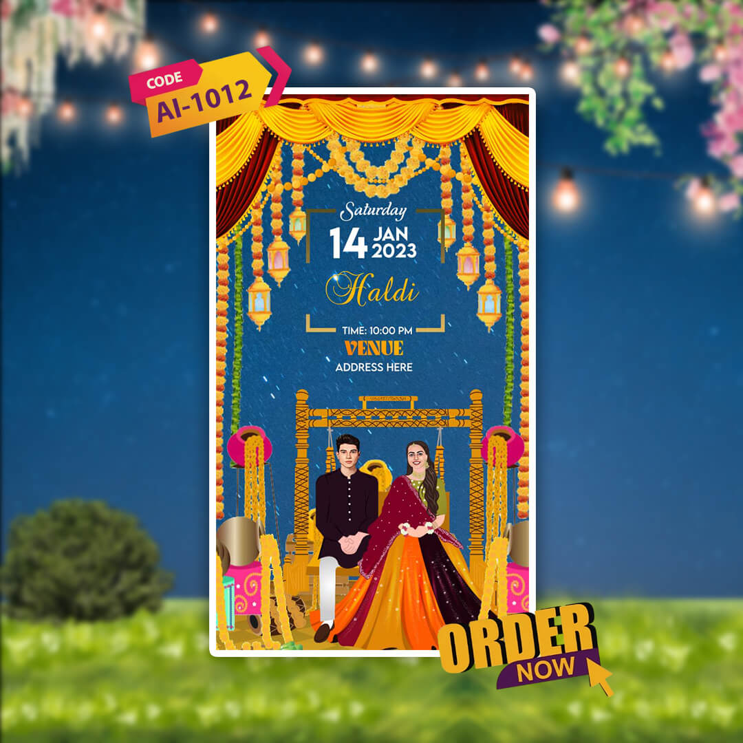 Wedding Video Invitation | Nikah, Shaadi & Reception| AI-1012