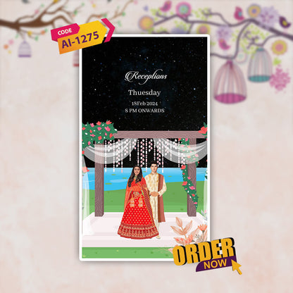 Digital Wedding Invitation Video | Elegant & Modern |AI-1275