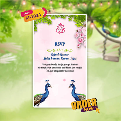 Wedding Video Invitation |  Luxurious Theme | AI-1024