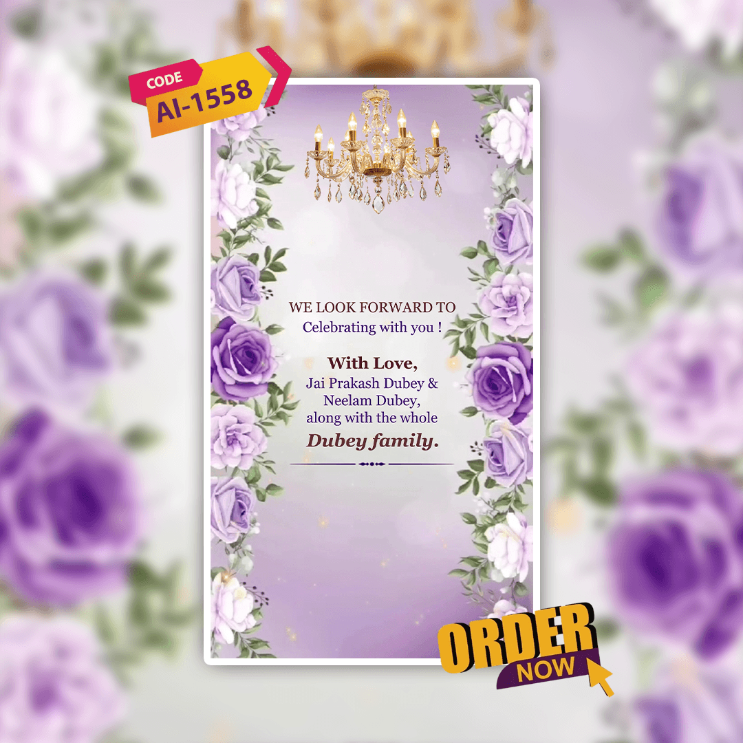 Engagement Invitation Video | Ring Ceremony Video Invitation | AI-1558