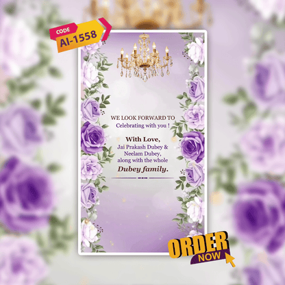 Engagement Invitation Video | Ring Ceremony Video Invitation | AI-1558