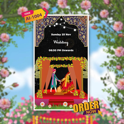 Wedding Video Invitation | Classical Theme | AI-1004