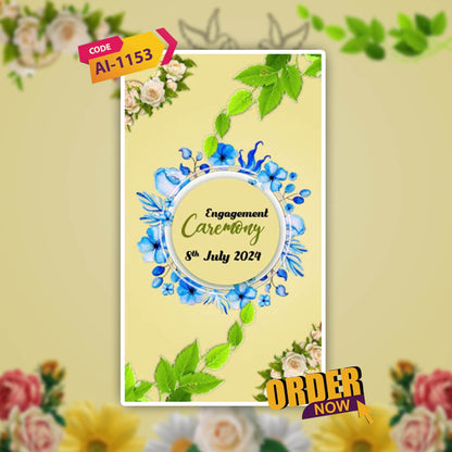Engagement & Ring Ceremony Video Invitation | Cheerful | AI-1153