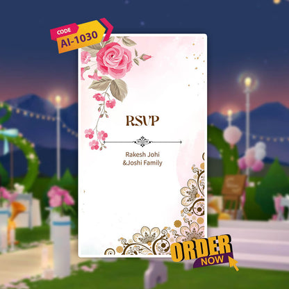 Wedding Video Invitation | Shareable theme | AI-1030