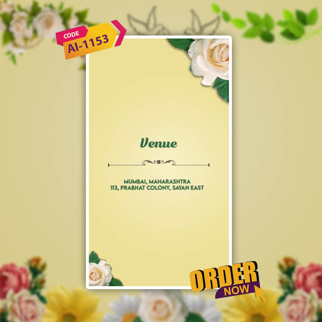 Engagement & Ring Ceremony Video Invitation | Cheerful | AI-1153