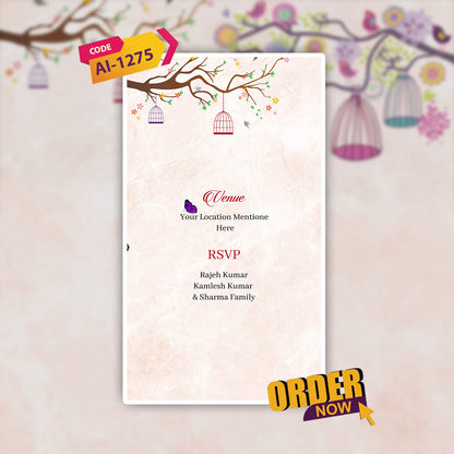 Digital Wedding Invitation Video | Elegant & Modern |AI-1275