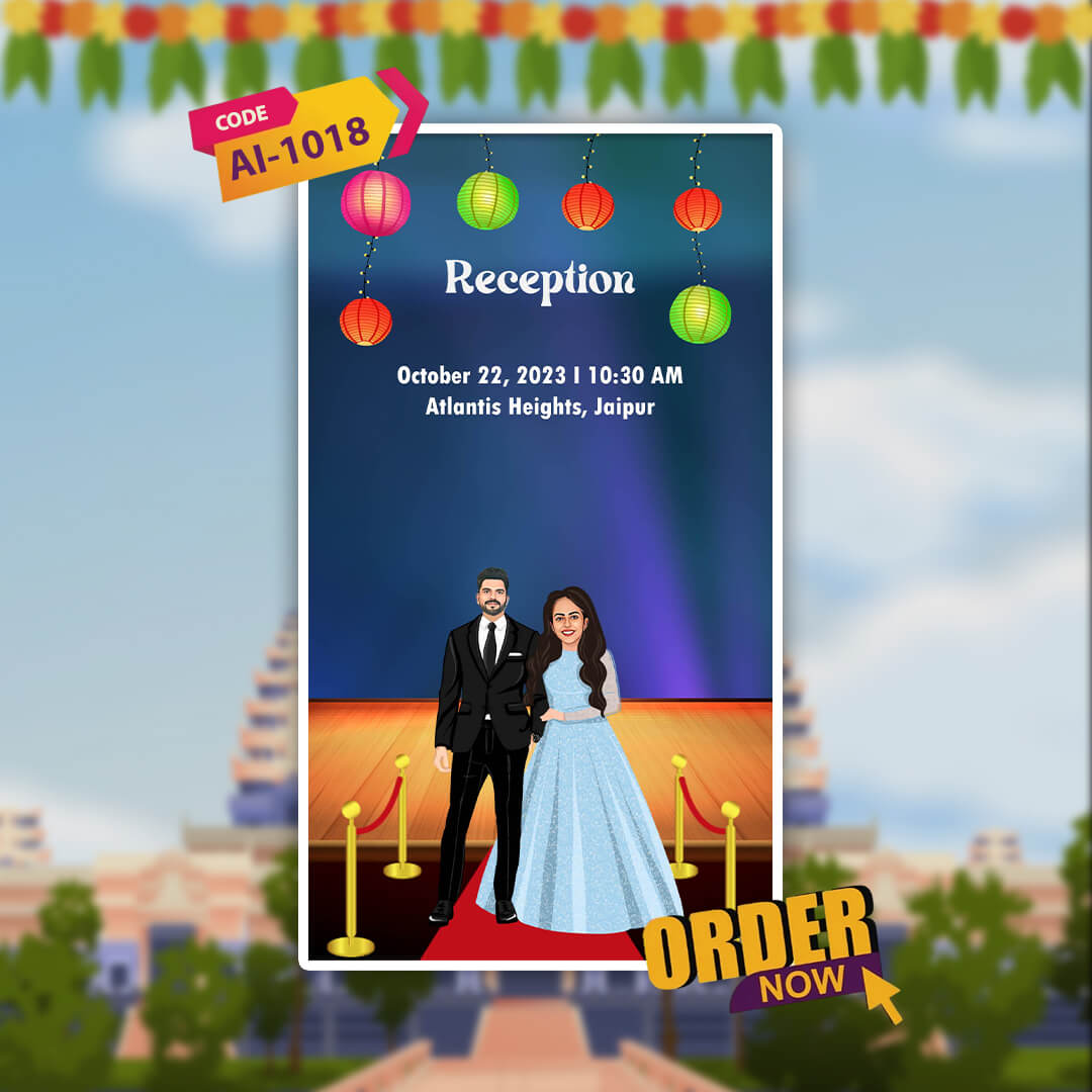 Wedding Video Invitation | Night-Themed | AI-1018