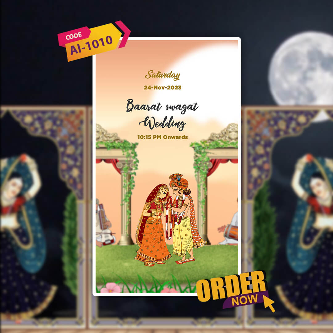 Wedding Video Invitation | Cultural Scenes | AI-1010