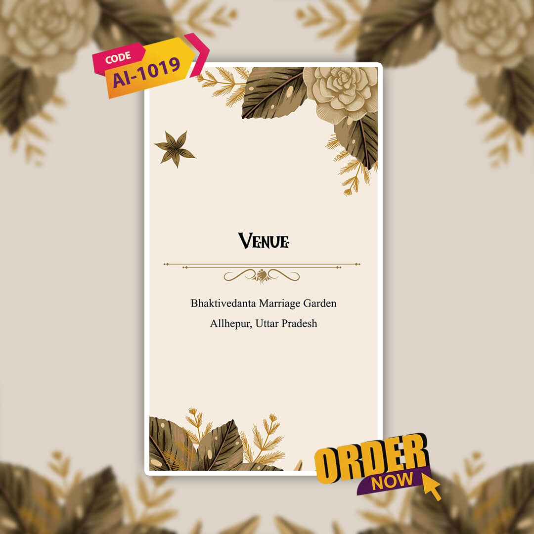 Wedding Video Invitation | pastel backgrounds| AI-1019