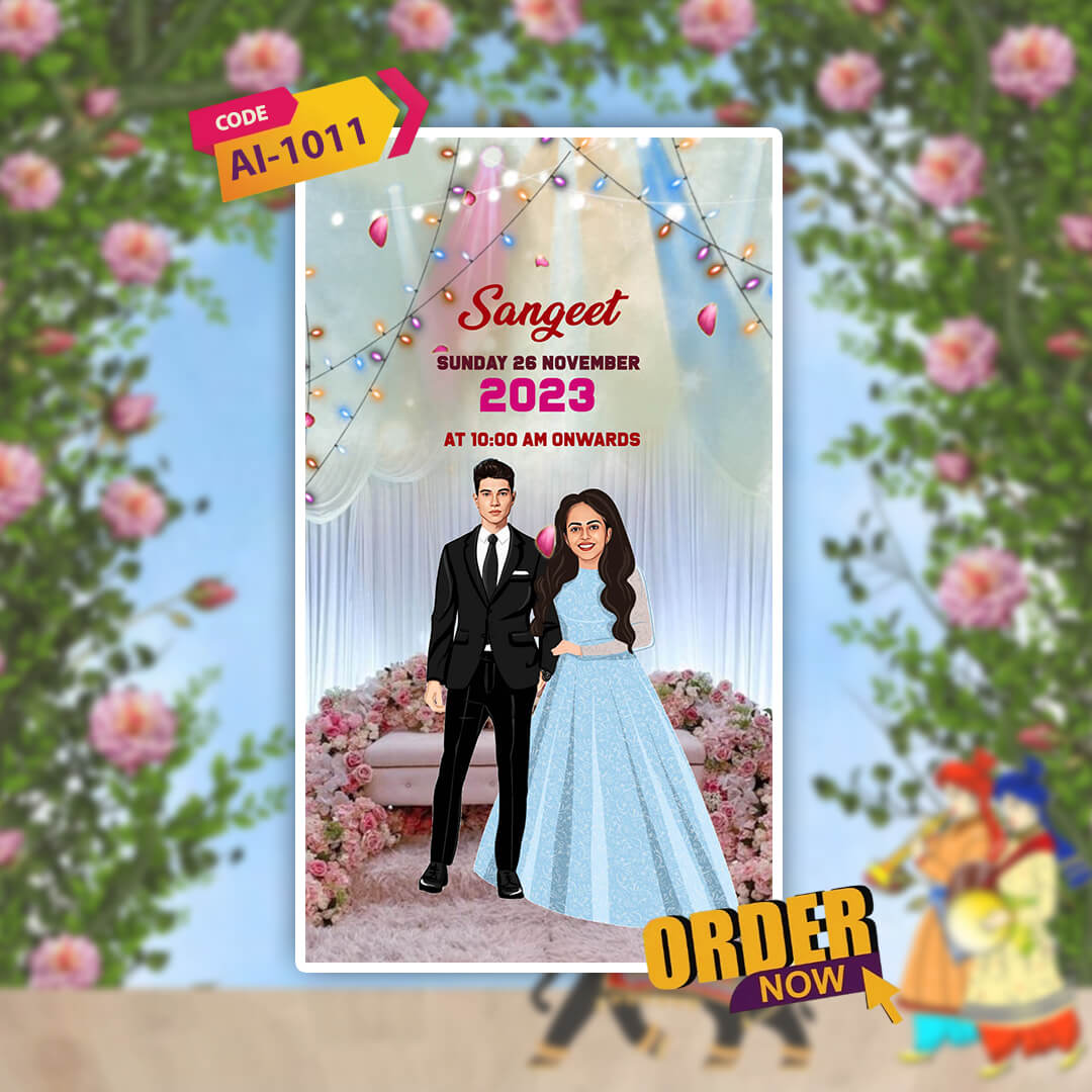 Wedding Video Invitation | Custom Wedding Video| AI-1011