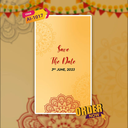 Wedding Video Invitation | vibrant and elegant Theme | AI-1017