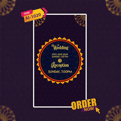 Wedding Video Invitation | Storybook Style| AI-1020