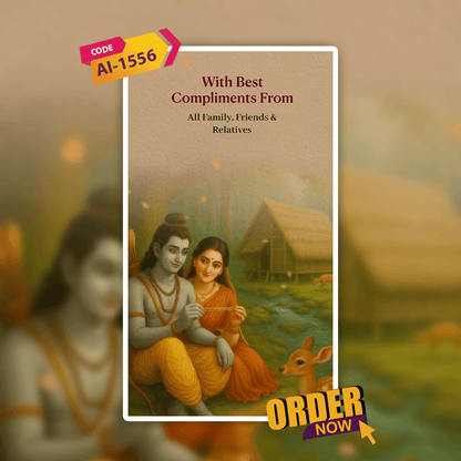 Ram Sita Theme Wedding Invitation Video | AI-1556