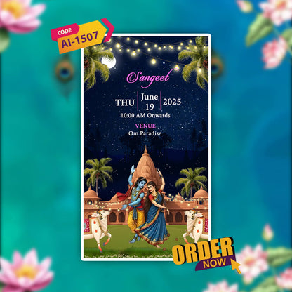Digital Wedding Invitation Video | Amazing |  AI-1507