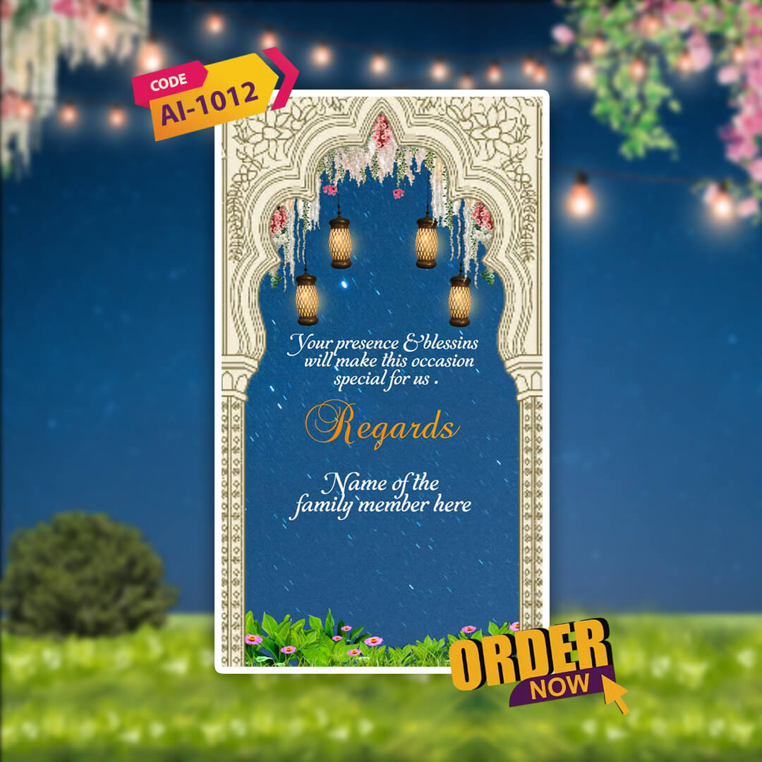 Wedding Video Invitation | Nikah, Shaadi & Reception| AI-1012