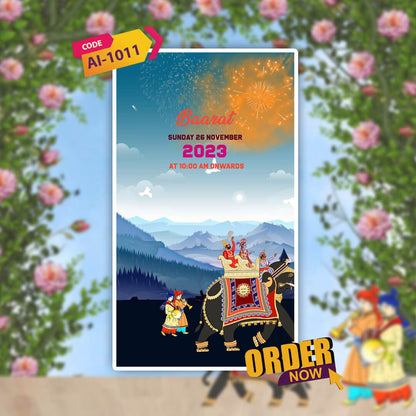 Wedding Video Invitation | Custom Wedding Video| AI-1011