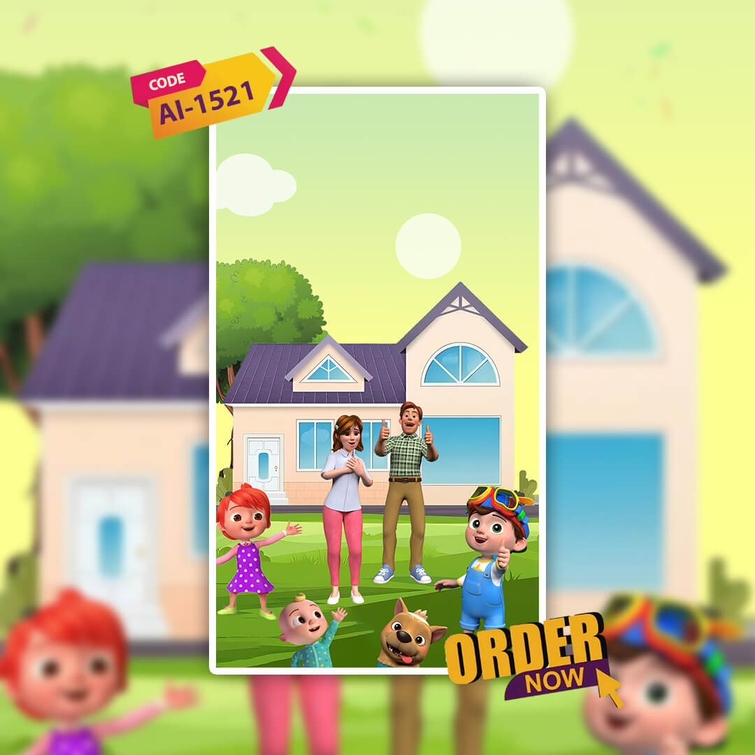 Cocomelon Theme Birthday Invitation Video | AI-1521