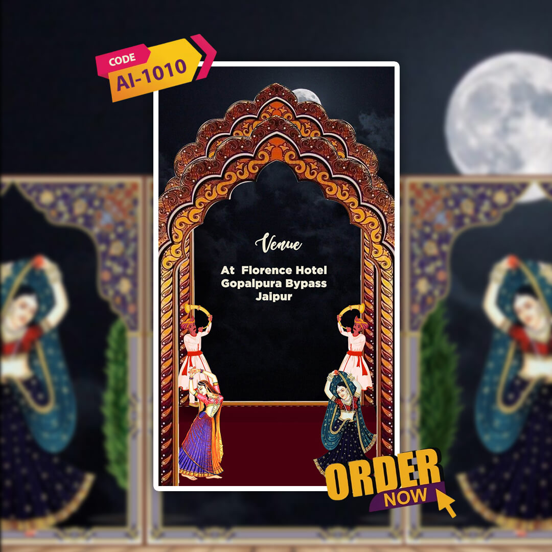 Wedding Video Invitation | Cultural Scenes | AI-1010