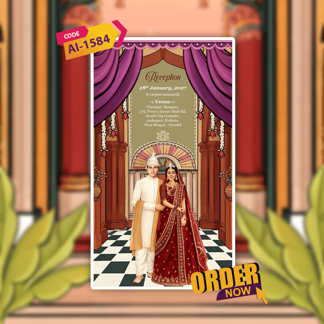 Bengali Wedding Invitation Video | Digital Video Invitation | AI-1584
