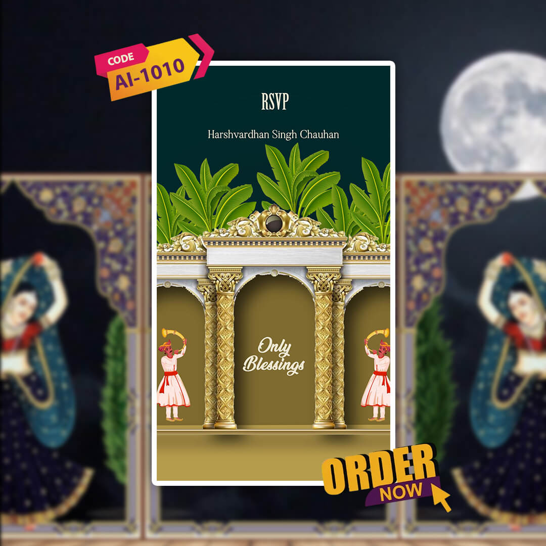 Wedding Video Invitation | Cultural Scenes | AI-1010