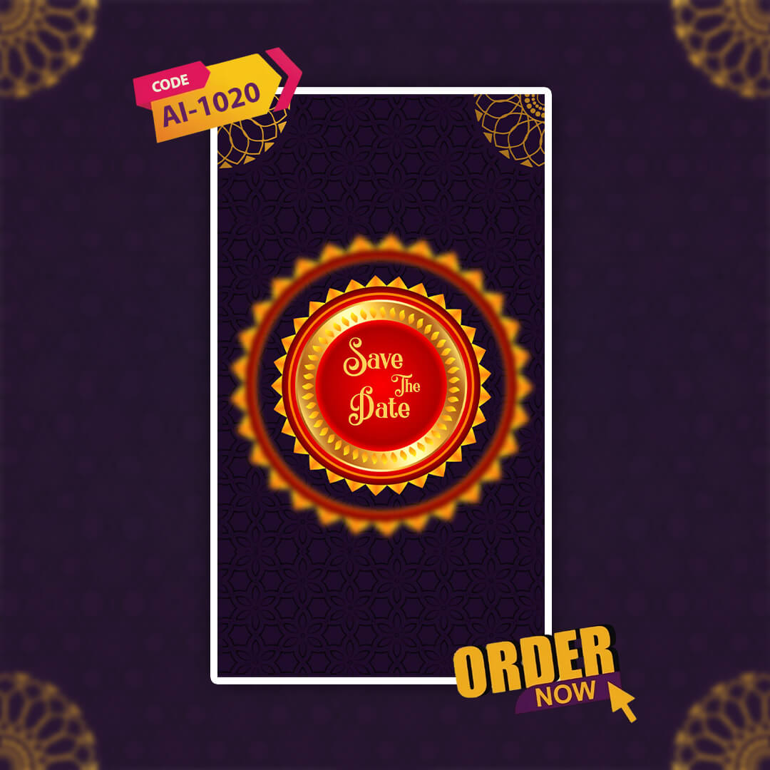 Wedding Video Invitation | Storybook Style| AI-1020