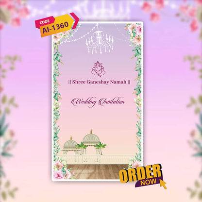 Digital Wedding Invitation Video | Elegance in Motion | AI-1360