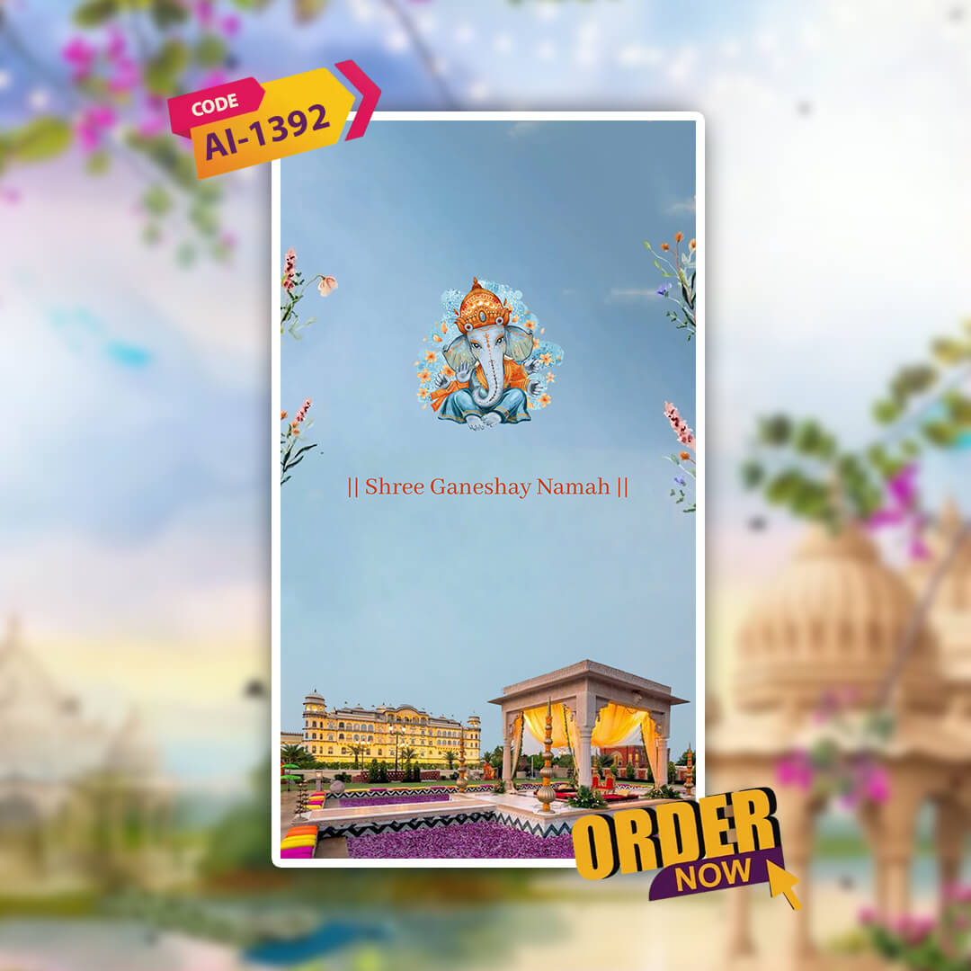 Digital Wedding Invitation Video | Traditional  Invite | AI-1392