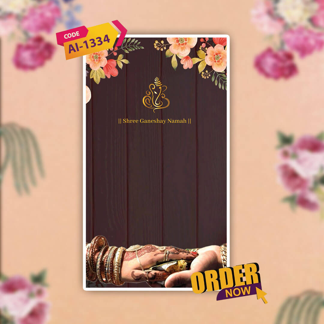 Digital Wedding Invitation Video | Joyful Design | AI-1334