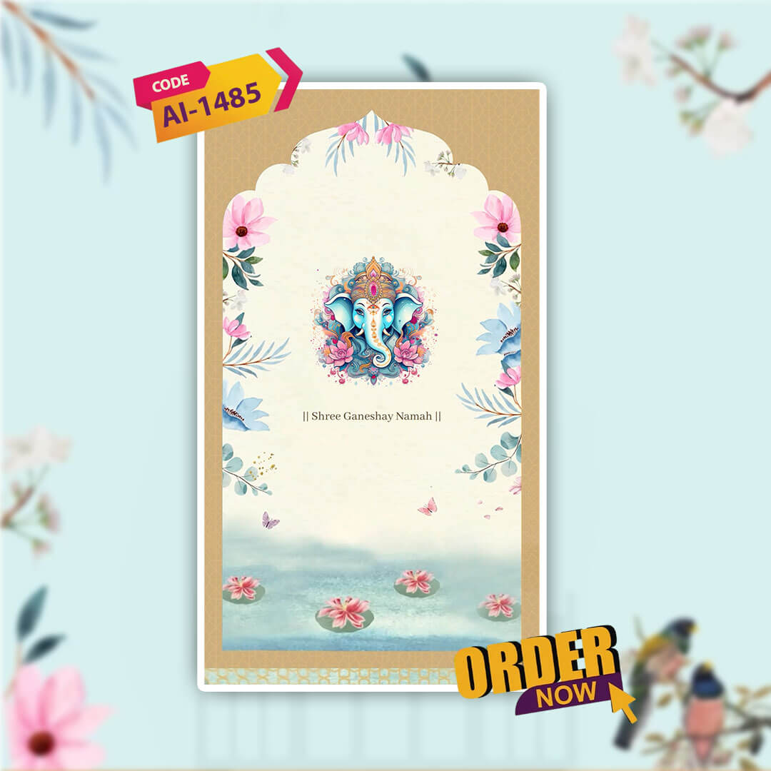 Digital Wedding Invitation Video | Romantic Animated Invite| AI-1485