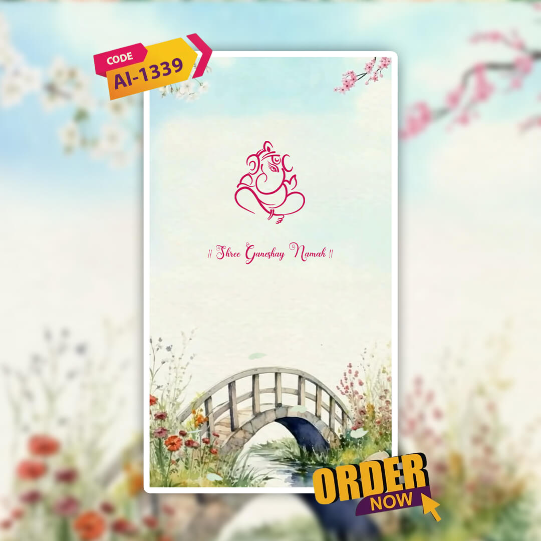 Digital Wedding Invitation Video | Elura | AI-1339