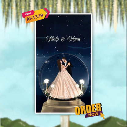 Save The Date Invitation Video & Days to Go Invites | Classic | AI-1379