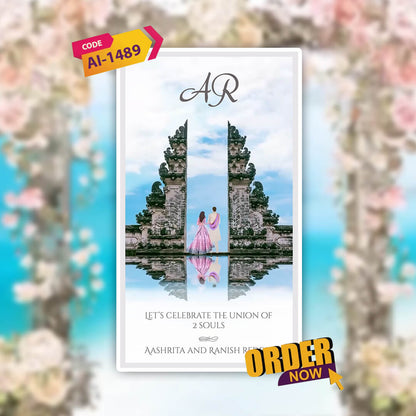 Digital Wedding Invitation Video |Animated Wedding Invite|  AI-1489