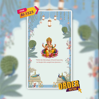 Digital Wedding Invitation Video | AI-1525