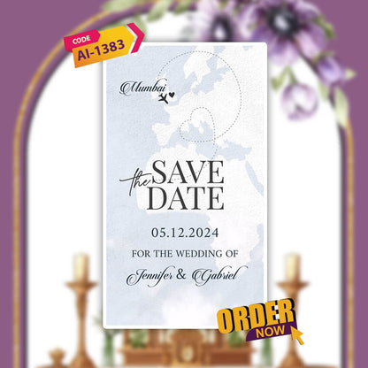 Save The Date Invitation Video & Days to Go Invites | Classic Christian | AI-1383