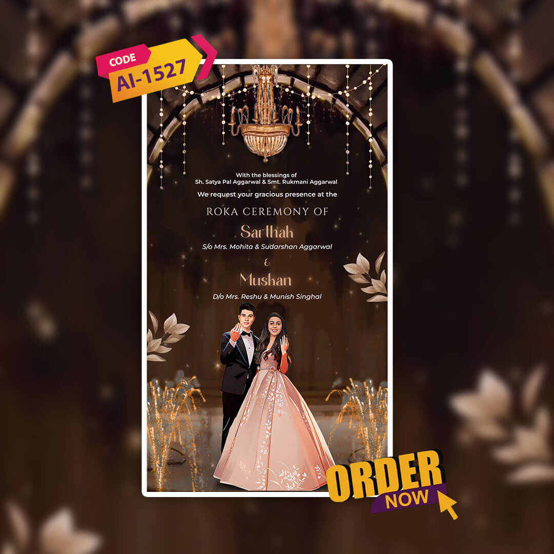 Roka Ceremony Invitation Video | Video Invitation | AI-1527