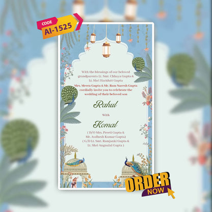 Digital Wedding Invitation Video | AI-1525