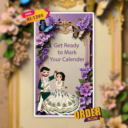 Save The Date Invitation Video & Days to Go Invites | Toon Styled | AI-1395