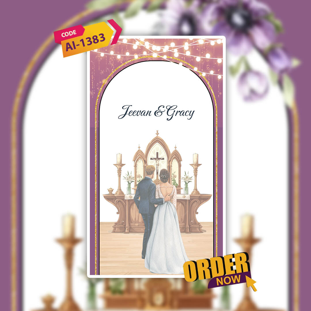Save The Date Invitation Video & Days to Go Invites | Classic Christian | AI-1383