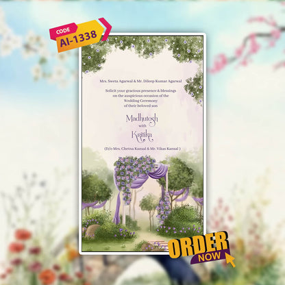 Digital Wedding Invitation Video | Elegance Theme | AI-1338