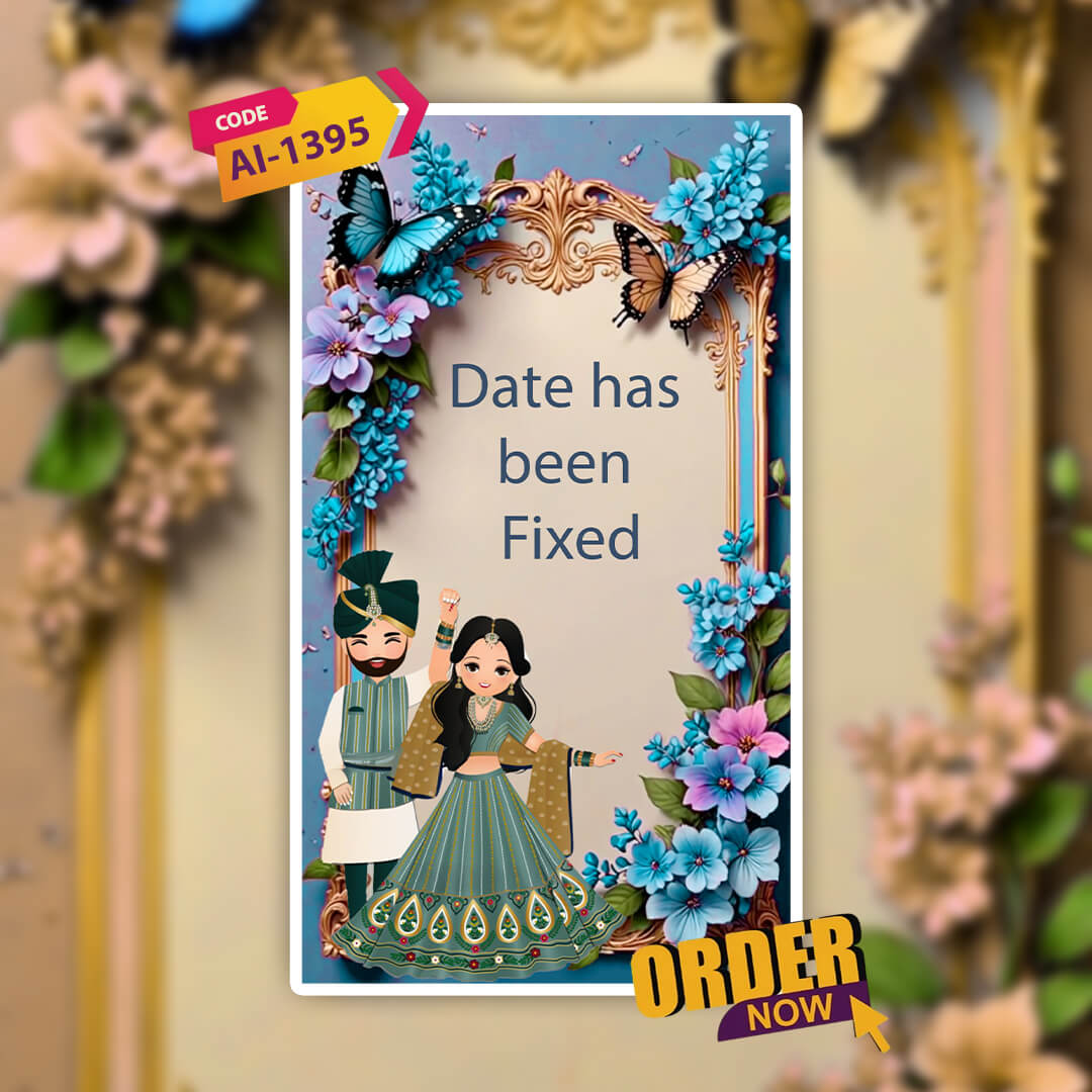 Save The Date Invitation Video & Days to Go Invites | Toon Styled | AI-1395