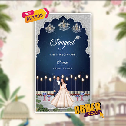 Digital Wedding Invitation Video | Classic theme | AI-1308