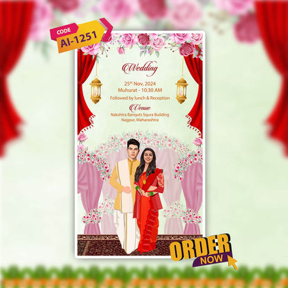 Marathi Wedding Invitation Video | Elegant |  AI-1251