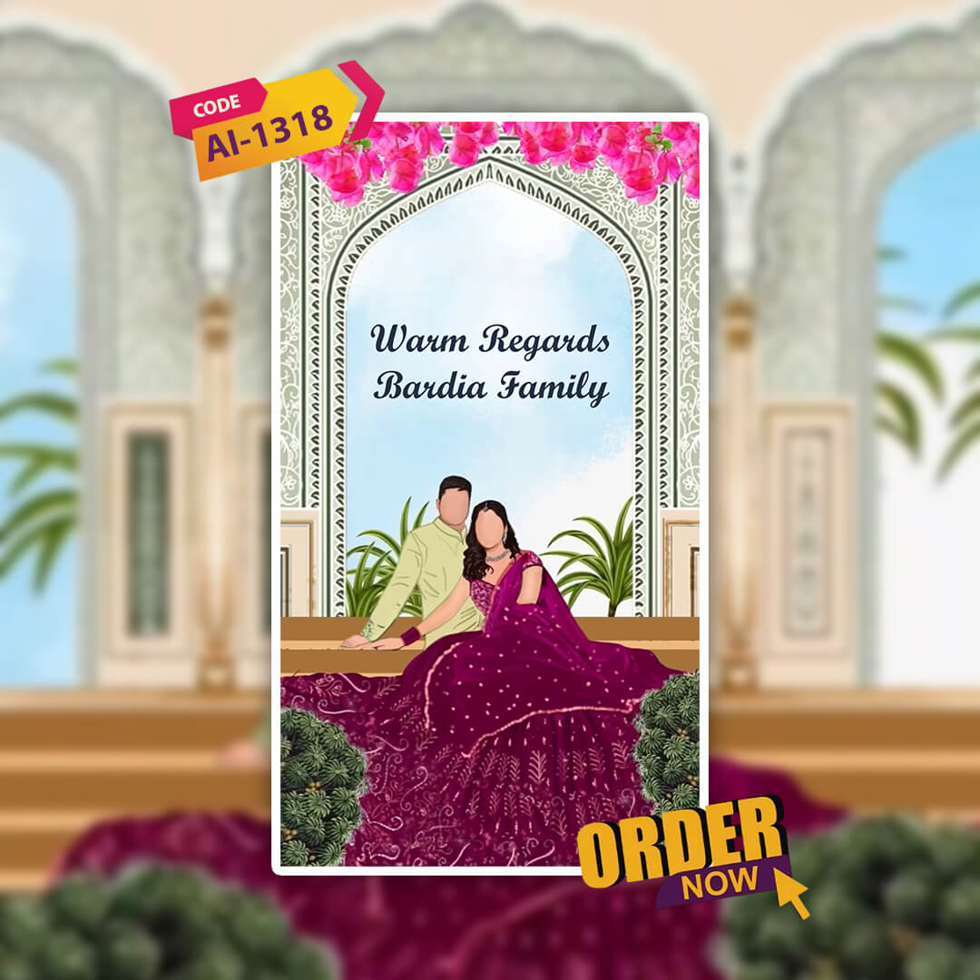 Save The Date Invitation Video & Days to Go Invites | Stylish | AI-1318